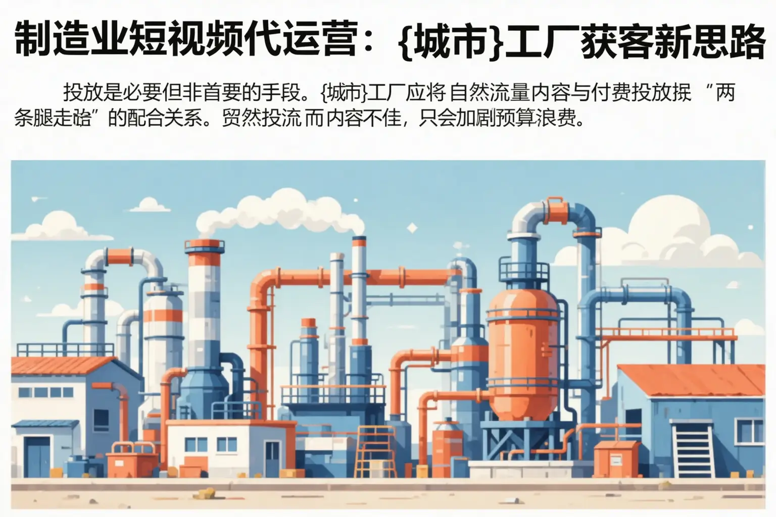 制造业短视频代运营:关岭工厂获客新思路